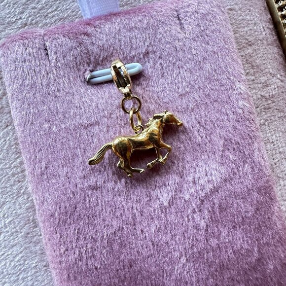 Horse Charm 18K PVD Gold Stainless Steel W/ Lobster Claw Clasp For Bracelets - Picture 8 of 14